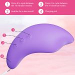 Liquid Silicone Soft Breast Vibrator Sex Toys for Women 10 Vibration Wearable Lactation Massager for Breast Pain Relief - 图片 4