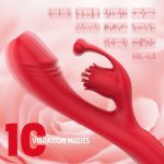Hot Selling Heating Dildo Vibrator Clitoral Hand Hold Rose Vibrator Clitoris G Spot Vibrator Sex Toys for Women - 图片 4