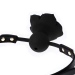 SM Adult Couple Flirting Products Silicone Rose Mouth Gag Sex Toy Restraint BDSM Vibrator for Woman - 图片 4