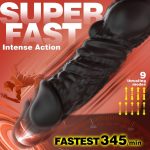 Thrusting Prostate Massager Anal Vibrator for Men Double Ring Masturbation Tools 6 in 1 Vibrating Toys with Silicone Cock Ring - 图片 4