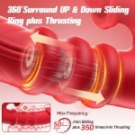 OEM /ODM 10 Vibration Thrusting Dildos with Slapping and Heating Adult Sex Toys G Spot Vibrator with Sliding Ring for Women - 图片 4