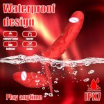 Factory Control Silicone Lesbian Strap On Double Vibrating Dildo Soft Sexy Toys for Adult Sex Safer Sex Silicone Dildo - 图片 4