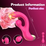 Wholesale 10 Speed Dual Clit Massager Flapping G Spot Vibrator Twisting Dildo Sex Toys for Female Masturbation - 图片 4