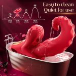 3 in 1 Mouth G Spot Vibrator Tongue Licking Sucking Sex Toy Dildo Shape Vibrators Female Masturbation Tools - 图片 4