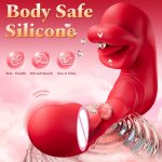 New Oral Sex Toys Wearable Vibrator 3 In1 G Spot Vibrator Toy Dildo Silicone Mold Adult Toys Dildo Vibrator for Women - 图片 4