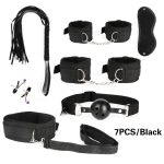 SM Nipple Pliers Whip Leather Sex Exotic Toy Bdsm Set Adult Hand Cuffs Kit Handcuffs for Couples Bondage Gear - 图片 4
