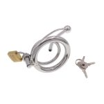 Penis Cage Male Chastity Device Lock Stainless Steel Chastity Cage Hollow Breathable Erection Rings With Electric Shock Pulse - 图片 4
