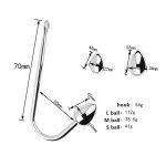Stainless Steel Anal Hook, Buttplug Hook With 3 Interchangeable Heart Balls Anal Sex Toys for Couple Gay Lesbian - 图片 4