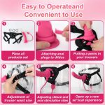 Lesbian Sex Toys With Belt Bondage Harness Anal Plug for Lesbian Strap on Wearabele Dildo Vibrator for Women - 图片 4