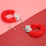 1PC Adult Bundle Toys Hand Cuff Stainless Steel Chain Handcuffs Plush Handcuffs Adult Game Toy Sex Toys for Couples - 图片 4