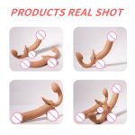 Double-heads Vibrating Penis Lesbian Erotic Toys Dildo Vibrators for Women Adult Sex Toys for Couples - 图片 4