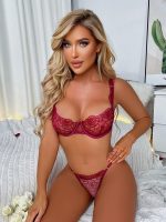 Wholesale Fashion Female Erotic Ladies Bralette Set Sexy Lingerie See Through Babydoll Underwear Set for Women - 图片 4