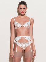 Women Sexy Lingerie Set Female Exotic See Through Babydoll Nightwear Bra Panties Three Pieces Suits Sleepwear - 图片 4