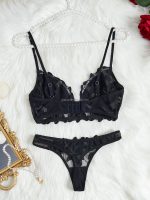 Wholesale Vendors Women Sexy Erotic Lingerie Set Hot Transparent Two Piece V Shape Decorative Lingerie Sexy Underwear Set - 图片 4