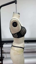 New Sexy Lingerie Diamond Pattern Mesh Anti-Slip Suspender Gathering Woven Lace Hole Decorations ODM Spandex Thin Thighs Bag - 图片 4