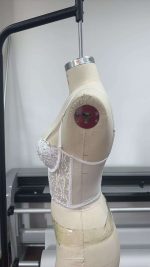 Women's Sexy Solid Pattern Bra & Brief Sets Pure Desire Push-Up Bra with Lace and Slimming Thongs Panties - 图片 4