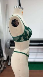 Green Lace Babydoll Lingerie Set for Women Young Lady's Transparent Underwire Bra Naughty Net Brief Thong Nightwear Made Spandex - 图片 4