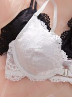 Mesh Sexy Lace Push-Up French Strap Bra Pure Desire Erotic Anti-Sagging Underwear Elegant Bra & Brief Sets - 图片 4