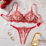 Hot Selling Sexy Lace Bra Set with Heavy Craft Floral Embroidery Floral Garter Belt Lingerie Cheap New Summer Erotic Underwear - 图片 4