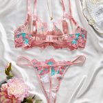 Sexy Lingerie Woman's Bra Bowknot Sexy Wire Free Lingerie Underwear Two Piece Female White Set Set Women's Erotic Lingerie Suit - 图片 4