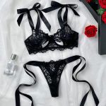 No Minimum Lingerie Women's Underwear Set Sexy Lace Erotic Lingerie Set Female Underwear Set Lace Bra Panties Underwear Women - 图片 4