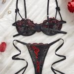 New Design Women's Sexy Lingerie One Piece Lace Underwear Sets Multiple Colors Hollowed Out Women Lingerie Sets - 图片 4