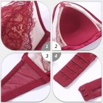 Wholesale Ultra-Thin Sexy Madam French Bra Lingerie Set for Women Hollow See-Through Mesh Bra Underwear with Lace Decoration - 图片 4