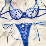 Best-selling Pure Sensual Lace Embroidered Heart-shaped Lace Romantic Lingerie See-through Set, Lace Seductive - 图片 4