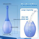 300ML Enema Anal Douches Enema Bulb With Bendable Silicone Nozzles Anti Backflow Shower Douche Enema Kit for Men and Women - 图片 4