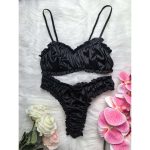 Best-selling Erotic Lingerie, Sexy Women's Bra, Elastic Color Ding, Comfortable European-sized Halter Lingerie - 图片 4