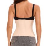 This Is a Top with a Golden Zipper Pull Inside the Zipper, Which Can Shape the Waist and Shape the Body - 图片 4