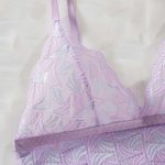 A Two-piece Set of Sexy and Romantic Pajamas with Halter Straps, Mesh and Lace Trim From Europe and America - 图片 4