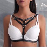 High Quality Leather Chest Body Chain Sexy Harness Waist Chains Nightclub Party Prom Rave Belt Belly Bra Accessories for Women - 图片 5