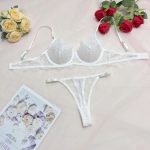 Russian Best-selling Lace Mesh Embroidery See-through Sex Lingerie and Sexy Bra Sets in Multiple Colors and Sizes - 图片 5