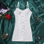 Mesh Sexy Halter Underwear, Transparent Lace Romantic Underwear, Seductive Jumpsuit, Nightgown European and American Bestsellers - 图片 5