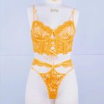 A New and Popular European and American Product, a Set of Sexy, See-through Lingerie with Lace and Steel Straps - 图片 5