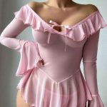 European and American Best-selling Sexy See-through Mesh Romantic Dress, One-shoulder Pure Sensual Style Uniform Sexy Underwear - 图片 5