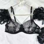 European and American Best-selling Feather Lace Lace Sexy Lingerie, Bow See-through Bra, Sex Lingerie Set - 图片 5