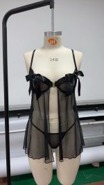 Hot Selling Comfortable Xxxl Plus Size Women's Sexy Lingerie Luxury Hollow Out Lace Sleepwear Sexy Ladies Satin Dress Nightwear - 图片 5