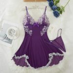 Wholesale Sexy Lingerie Nightdress Thong Set Attractive Sleepwear Robe Sexy Lingerie for Women Sling Pure Nightdress - 图片 5