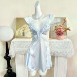 No Minimum Sexy Lingerie Nightdress Thong Set Attractive Sleepwear Robe Sexy Lingerie for Women Sling Pure Nightdress - 图片 5