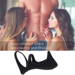 Reusable Silicone Cock Ring Delayed Ejaculation Sex Toys for Men Scrotum Stretcher Male Chastity Penis Enlargement Device - 图片 5