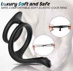 Male Silicone Penis Rings Scrotum Bind Delay Ejaculation Sexy Erection Rings Couple Lover Sex Shop Sex Toys for Men Ring Cock - 图片 5