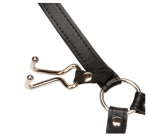 Good Price Bdsm Slave Nose Hook Oral Fixation Fetish Open Mouth Bite Gag With Nose Clip Sex Toys of Leather Head Bondage Harness - 图片 5