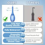 OEM Bendable Silicone Nozzle Enema Bulb Kit Anti-Backflow Shower Douche for Colon Cleanse Anal Sex Toys for Men and Women - 图片 5