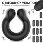 Latex Penis Ring Silicone Semen Cock Ring Penis Enlargement Delayed Ejaculation Vibrators 10 Frequency Sex Toys for Men - 图片 5