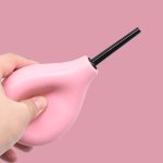 Reusable Pear Shaped Silicone Vagina Cleaner Enema Rectal Shower Tools Silicone Anal Cleaning Enema Bulb for Anal Cleaning - 图片 5