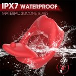 App Control Cock Ring Vibrator Dual Motor Vacion APP Locking Ring Tongue Lick the Clitoral Stimulator for Men Toys - 图片 5