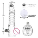Penis Sleeve With Vibrator, Sex Toys Penis Extender - 图片 5