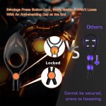 Penis Ring Silicone Cock Ring Adjustable Vibrating Ring Massager Delay Ejaculation Stimulator Vibrator Couple Sex Toys for Men - 图片 5